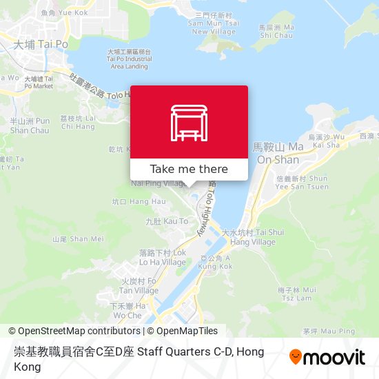 崇基教職員宿舍C至D座 Staff Quarters C-D地圖