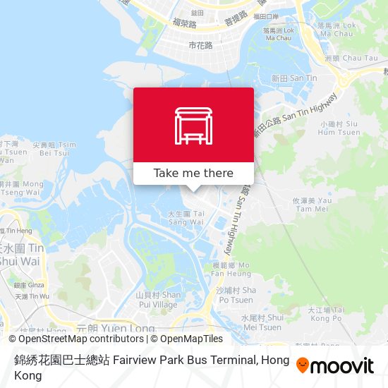 錦綉花園巴士總站 Fairview Park Bus Terminal map