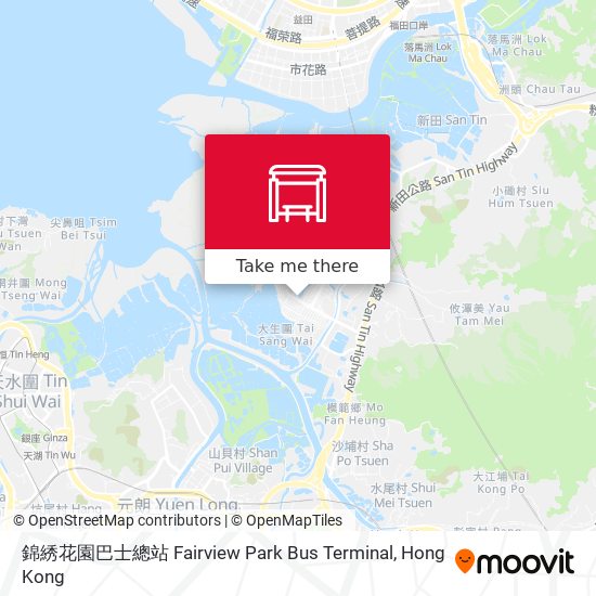 錦綉花園巴士總站 Fairview Park Bus Terminal地圖