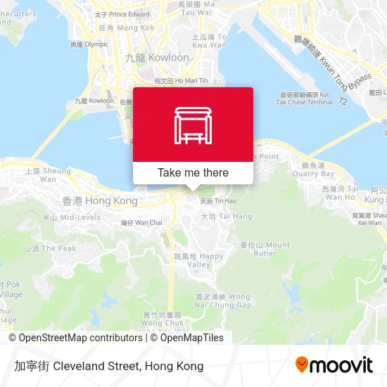 加寧街 Cleveland Street地圖