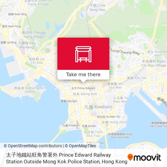 太子地鐵站旺角警署外 Prince Edward Railway Station Outside Mong Kok Police Station map