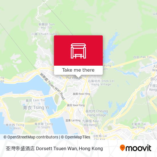 荃灣帝盛酒店 Dorsett Tsuen Wan map