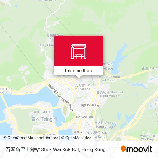 石圍角巴士總站 Shek Wai Kok B/T地圖