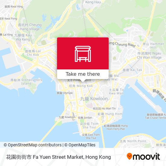 花園街街市 Fa Yuen Street Market地圖
