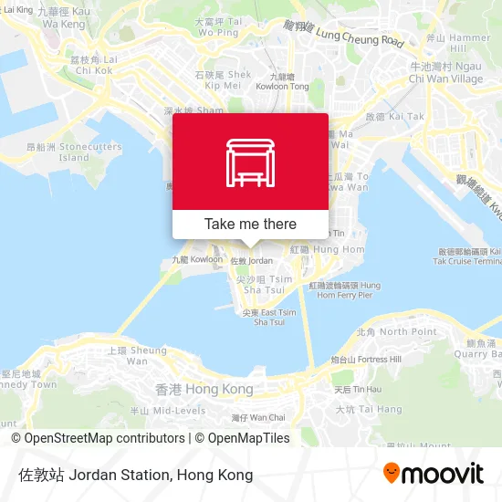 佐敦站 Jordan Station map