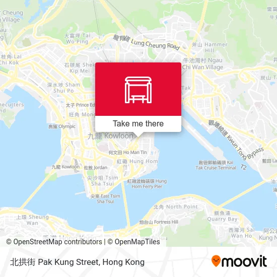 北拱街 Pak Kung Street map