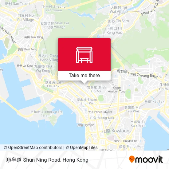 順寧道 Shun Ning Road map