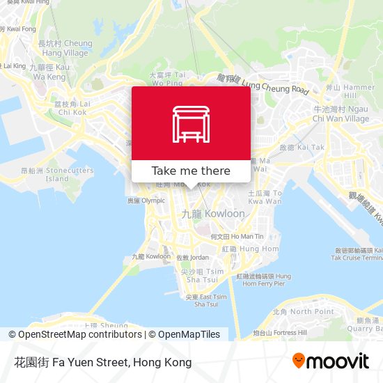 花園街 Fa Yuen Street map