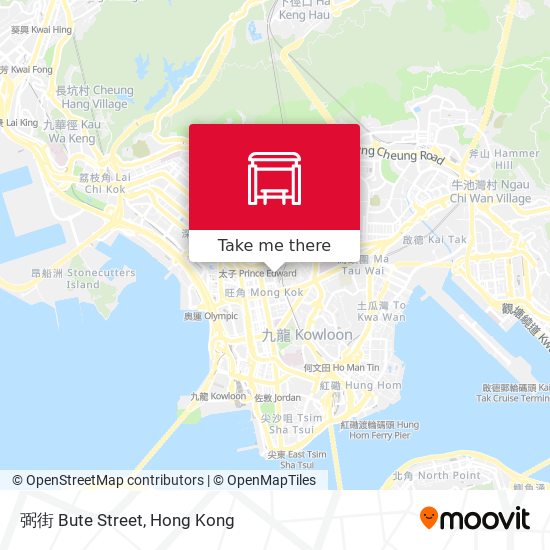 弼街 Bute Street map