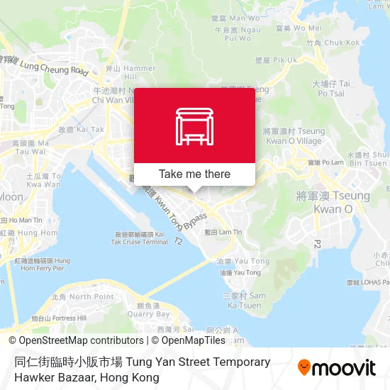 同仁街臨時小販市場 Tung Yan Street Temporary Hawker Bazaar地圖