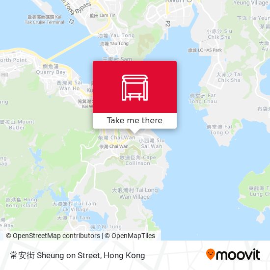 常安街 Sheung on Street map
