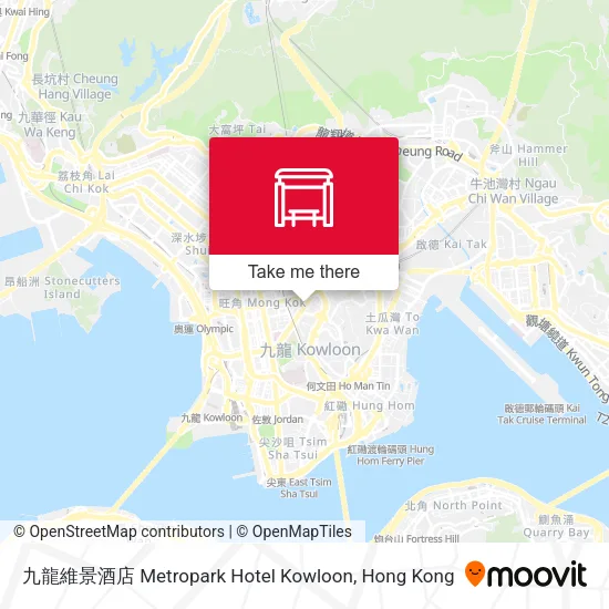九龍維景酒店 Metropark Hotel Kowloon地圖