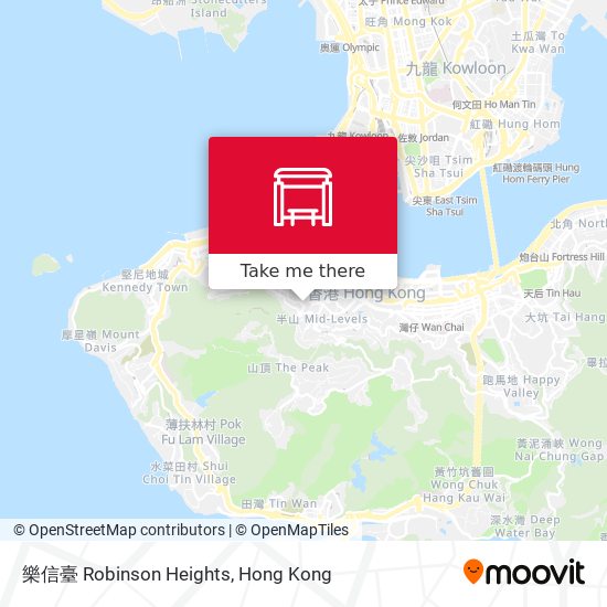 樂信臺 Robinson Heights map