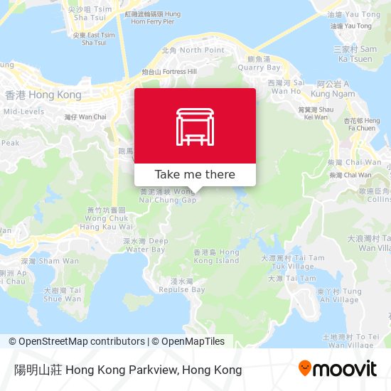 陽明山莊 Hong Kong Parkview map