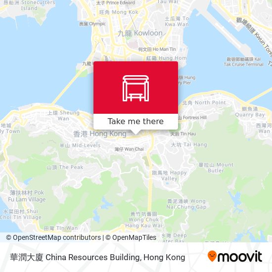 華潤大廈 China Resources Building map