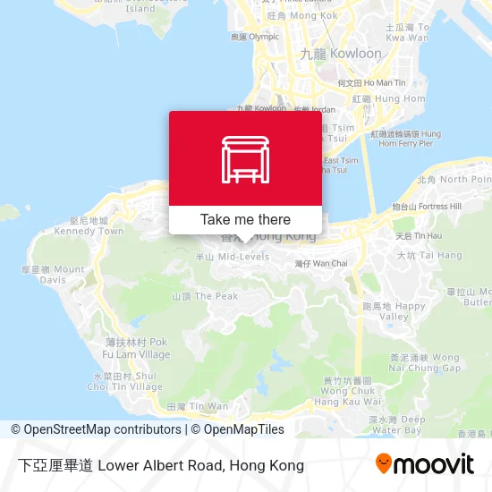 下亞厘畢道 Lower Albert Road地圖