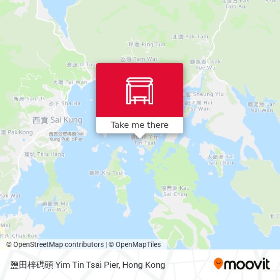 鹽田梓碼頭 Yim Tin Tsai Pier map
