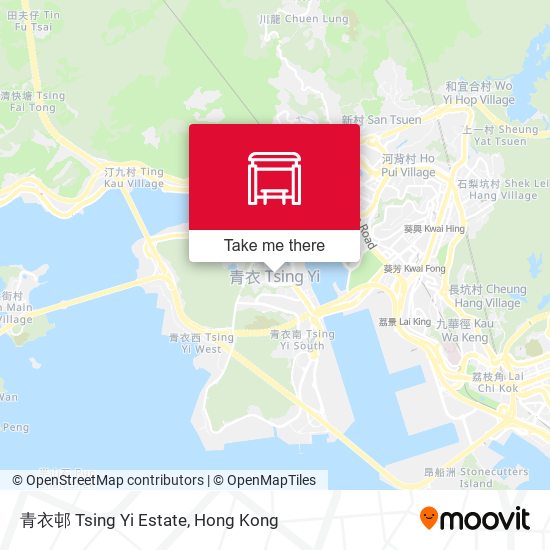 青衣邨 Tsing Yi Estate map