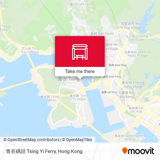 青衣碼頭 Tsing Yi Ferry map