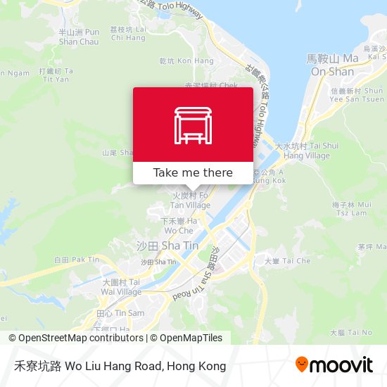 禾寮坑路 Wo Liu Hang Road map