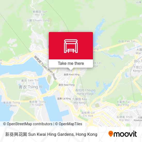 新葵興花園 Sun Kwai Hing Gardens map