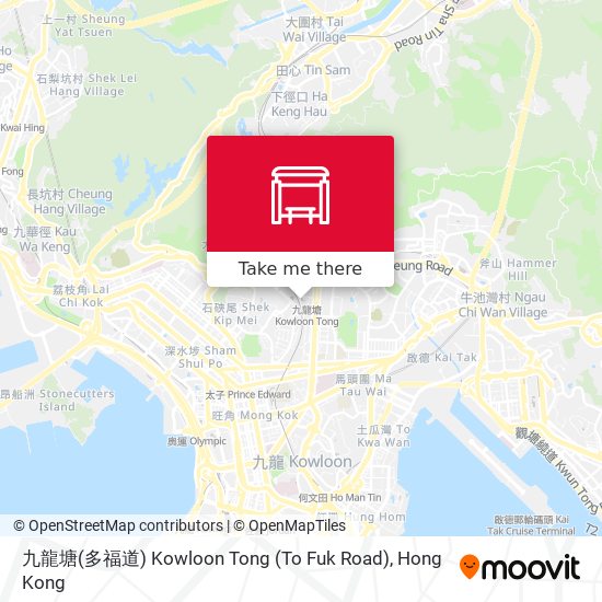 九龍塘(多福道) Kowloon Tong (To Fuk Road) map