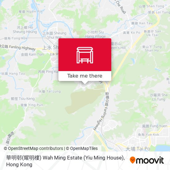 華明邨(耀明樓) Wah Ming Estate (Yiu Ming House) map