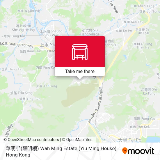 華明邨(耀明樓) Wah Ming Estate (Yiu Ming House) map
