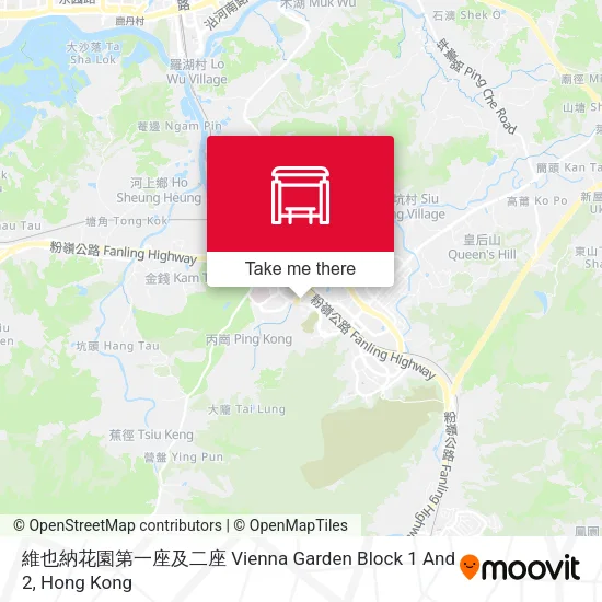 維也納花園第一座及二座 Vienna Garden Block 1 And 2 map