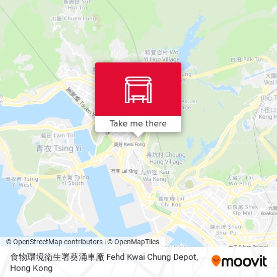 食物環境衛生署葵涌車廠 Fehd Kwai Chung Depot map