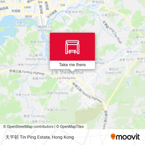天平邨 Tin Ping Estate map