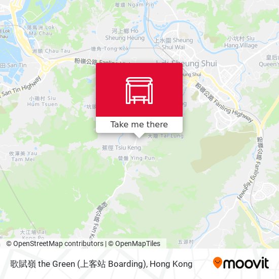歌賦嶺 the Green (上客站 Boarding) map