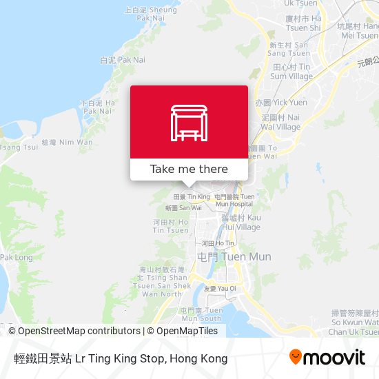 輕鐵田景站 Lr Ting King Stop map