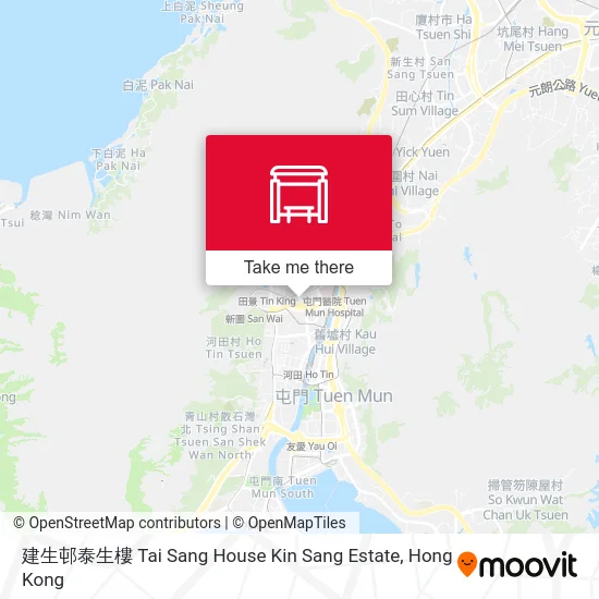 建生邨泰生樓 Tai Sang House Kin Sang Estate map