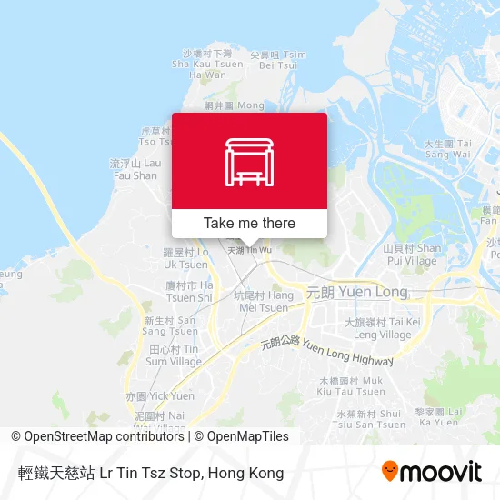 輕鐵天慈站 Lr Tin Tsz Stop map
