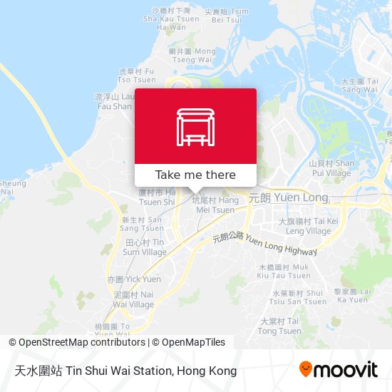 天水圍站 Tin Shui Wai Station map