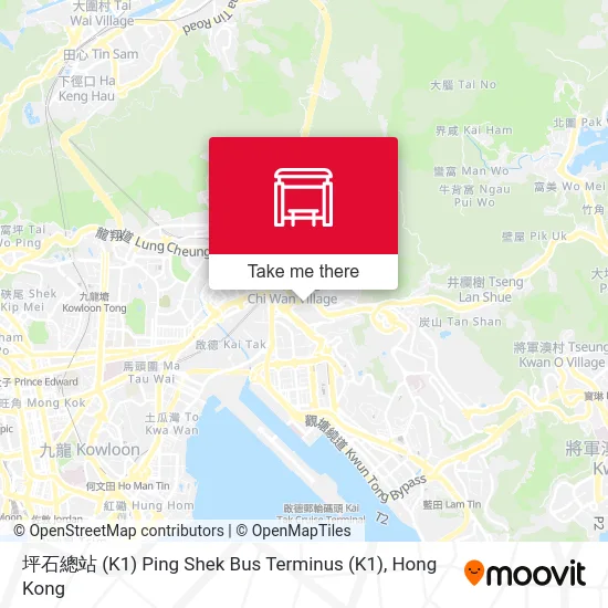 坪石總站 (K1) Ping Shek Bus Terminus (K1) map