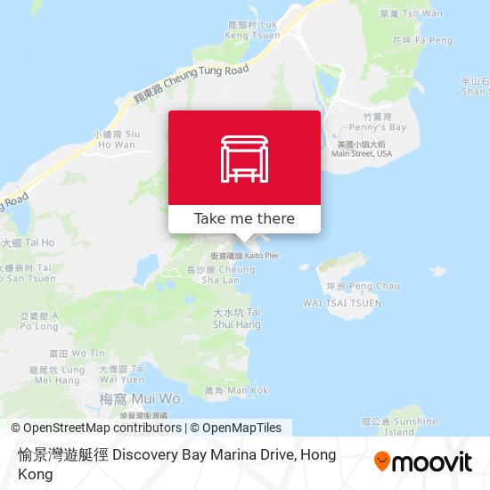 愉景灣遊艇徑 Discovery Bay Marina Drive map