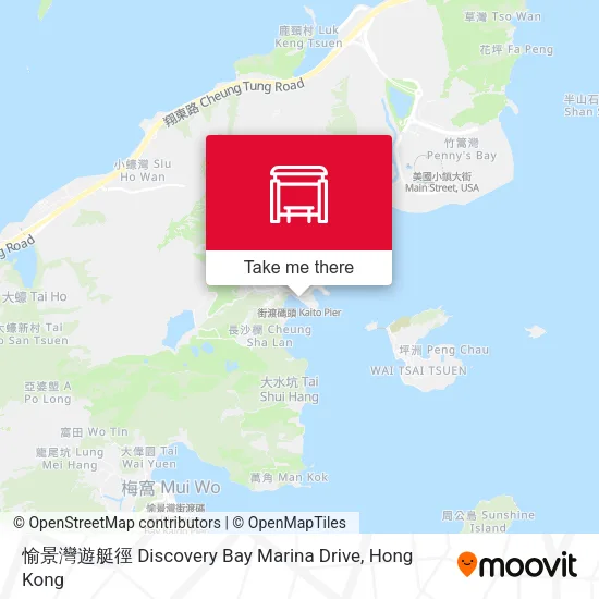 愉景灣遊艇徑 Discovery Bay Marina Drive map