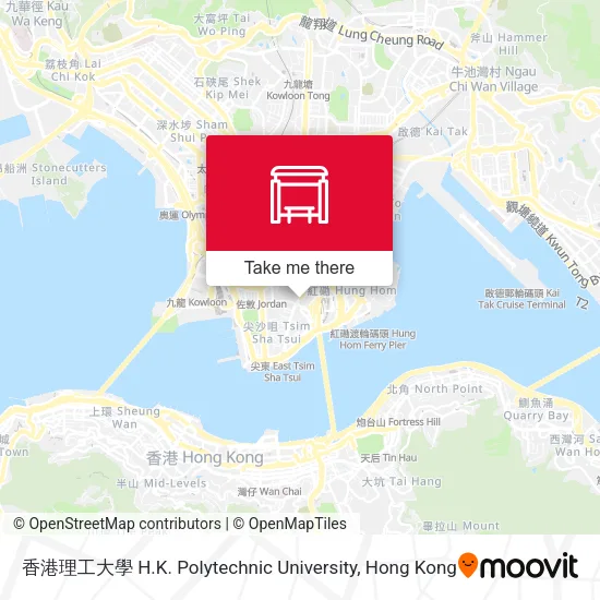 香港理工大學 H.K. Polytechnic University地圖