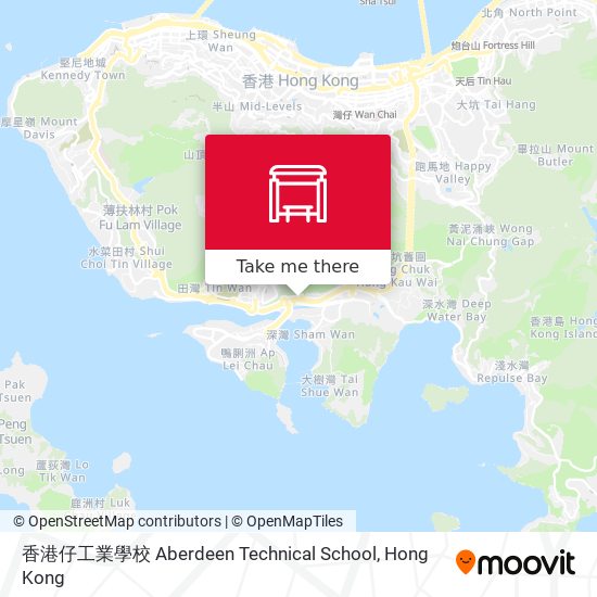 香港仔工業學校 Aberdeen Technical School map
