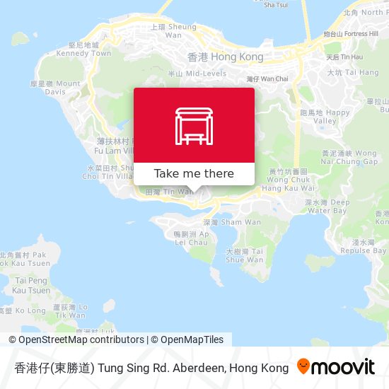 香港仔(東勝道) Tung Sing Rd. Aberdeen map