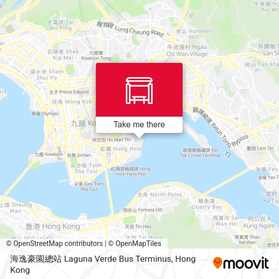 海逸豪園總站 Laguna Verde Bus Terminus map