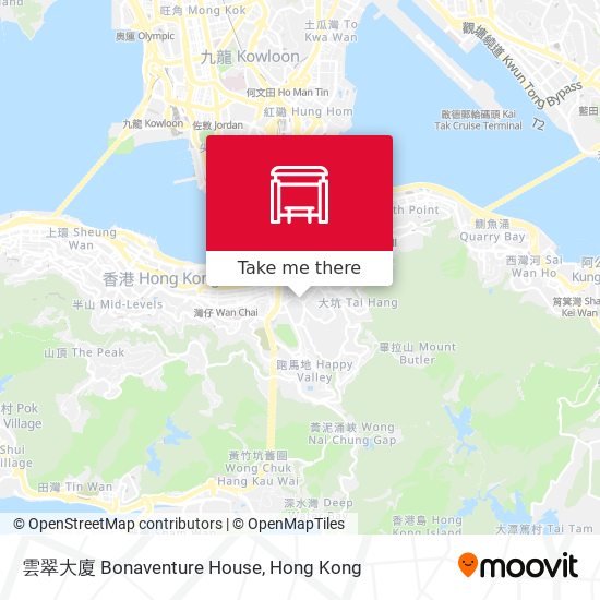 雲翠大廈 Bonaventure House map