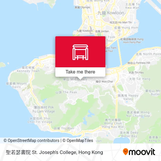 聖若瑟書院 St. Joseph's College地圖