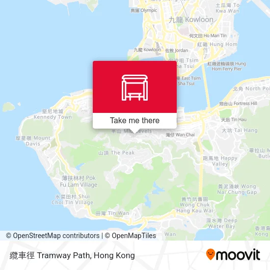 纜車徑 Tramway Path地圖