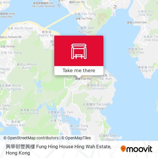 興華邨豐興樓 Fung Hing House Hing Wah Estate map