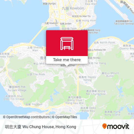 胡忠大廈 Wu Chung House map