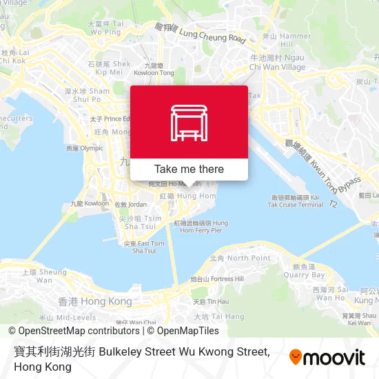 寶其利街湖光街 Bulkeley Street Wu Kwong Street地圖