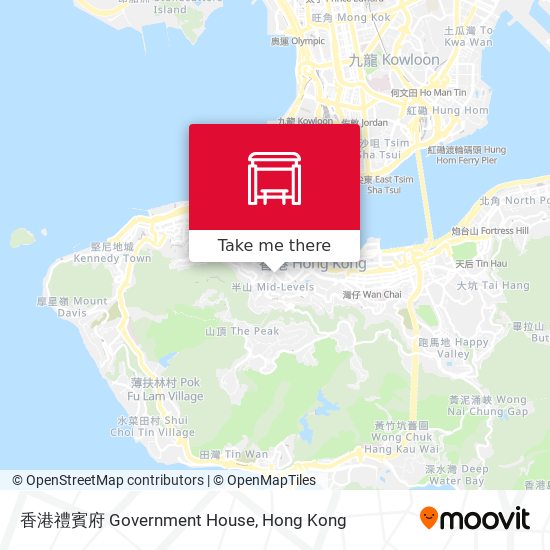 香港禮賓府 Government House map